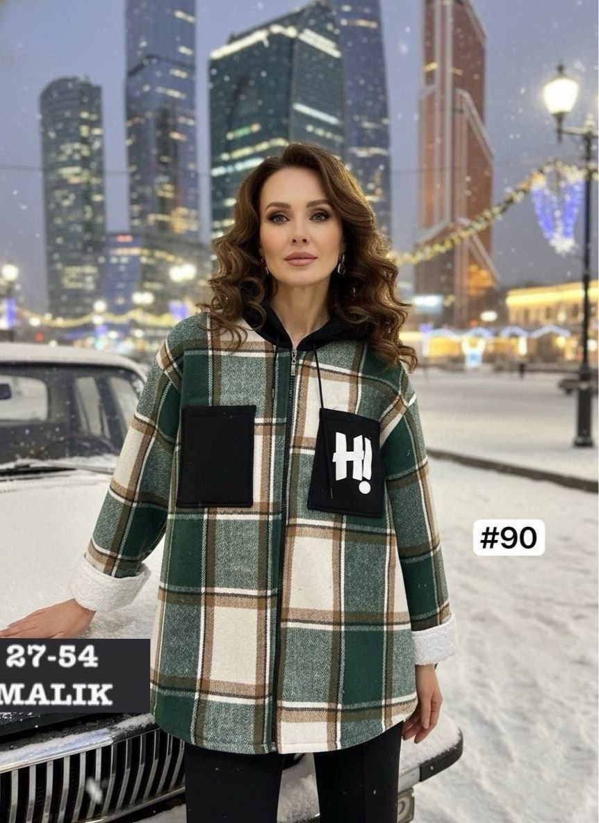пальто в клетку,рубашка оверсайз теплая в клетку,рубашка в клетку из плотной ткани,женское пальто клетка 2026,теплая рубашка