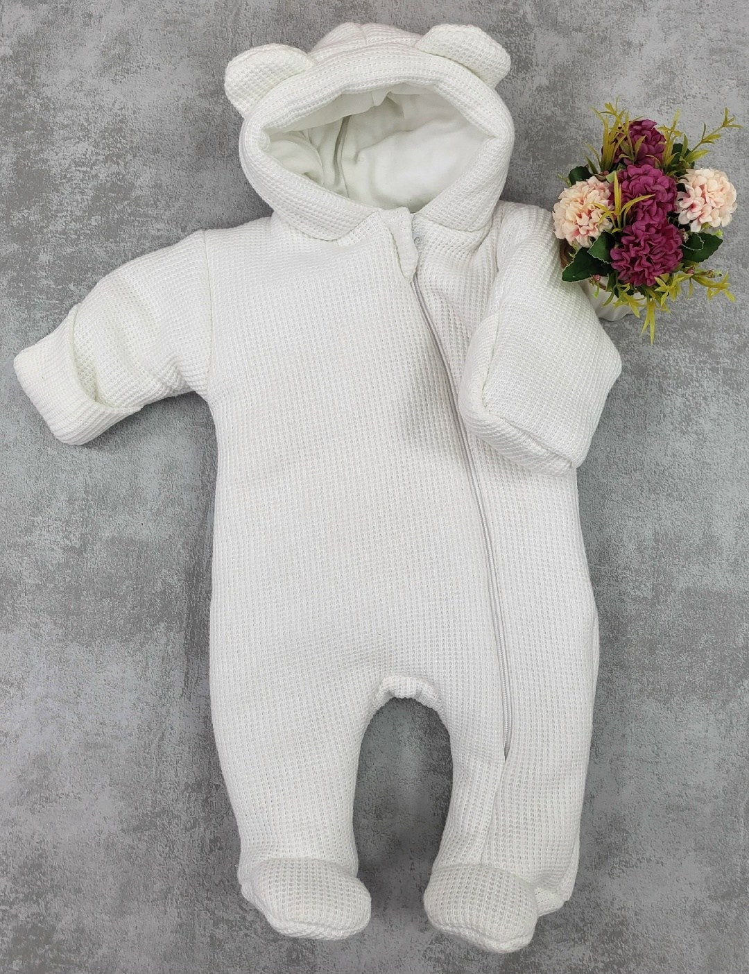 комбинезон для новорожденного,комбинезон утепленный для новорожденного с,теплый комбинезон для новорожденных,комбинезон на синтепоне,комбинезон белый велюровый для новорожденного