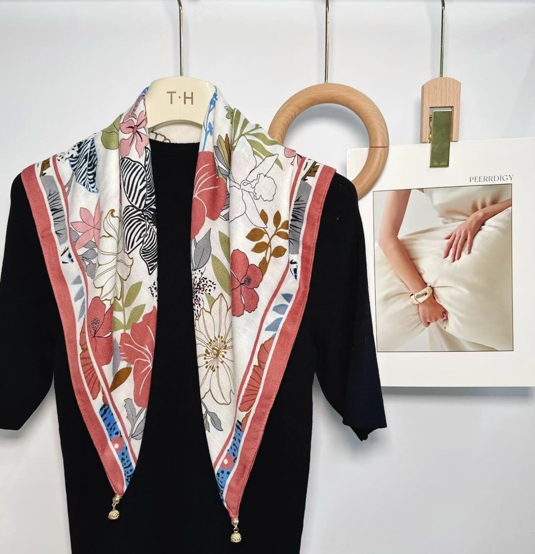 nejanhom 35*35 дюймовый шелковый шарф,шарф женские,шелковый шарф,шарфы и платки,шарфы для женщин