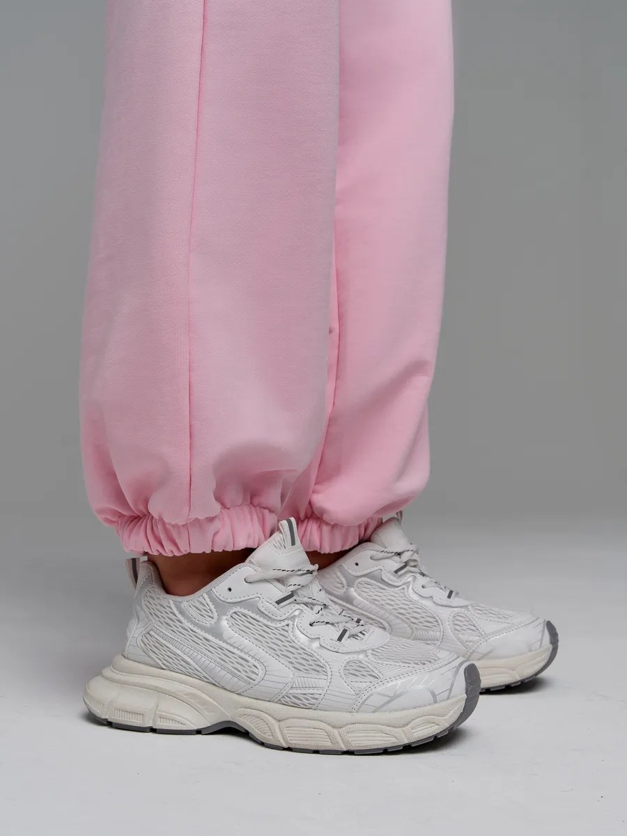 брюки розовые,розовые спортивные штаны,розовые штаны,женские спортивные штаны,женские свободные спортивные штаны с высокой талией