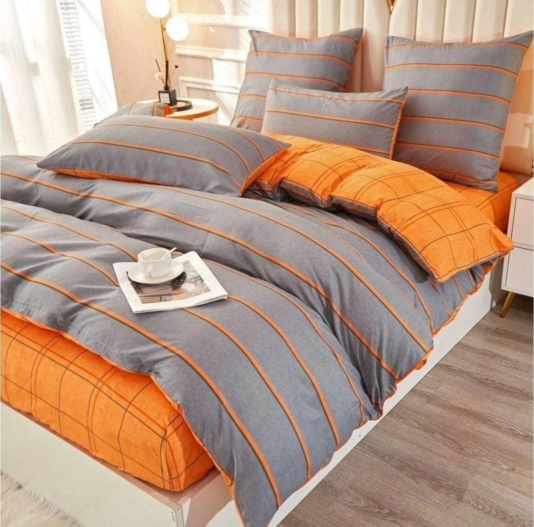постельное белье orange stripe,комплект постельного белья,постельного белья,постельное белье 2 спальное с европростыней,комплект постельного белья grazia textile