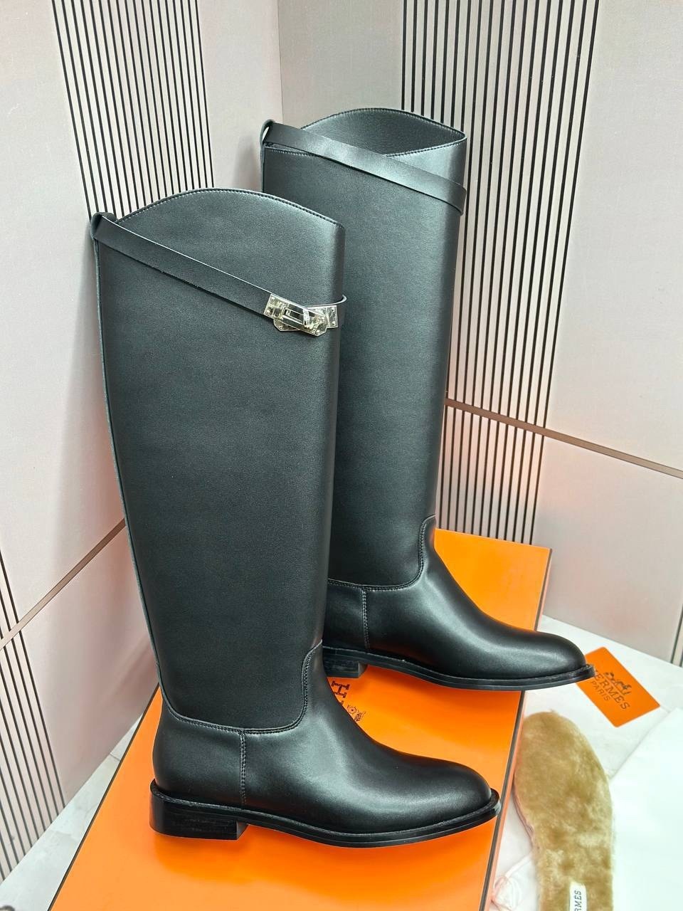 сапоги hermes,сапоги hermes женские кожаные чёрного цвета,сапоги hermes жокейские,сапоги эрмес,сапоги hermes женские