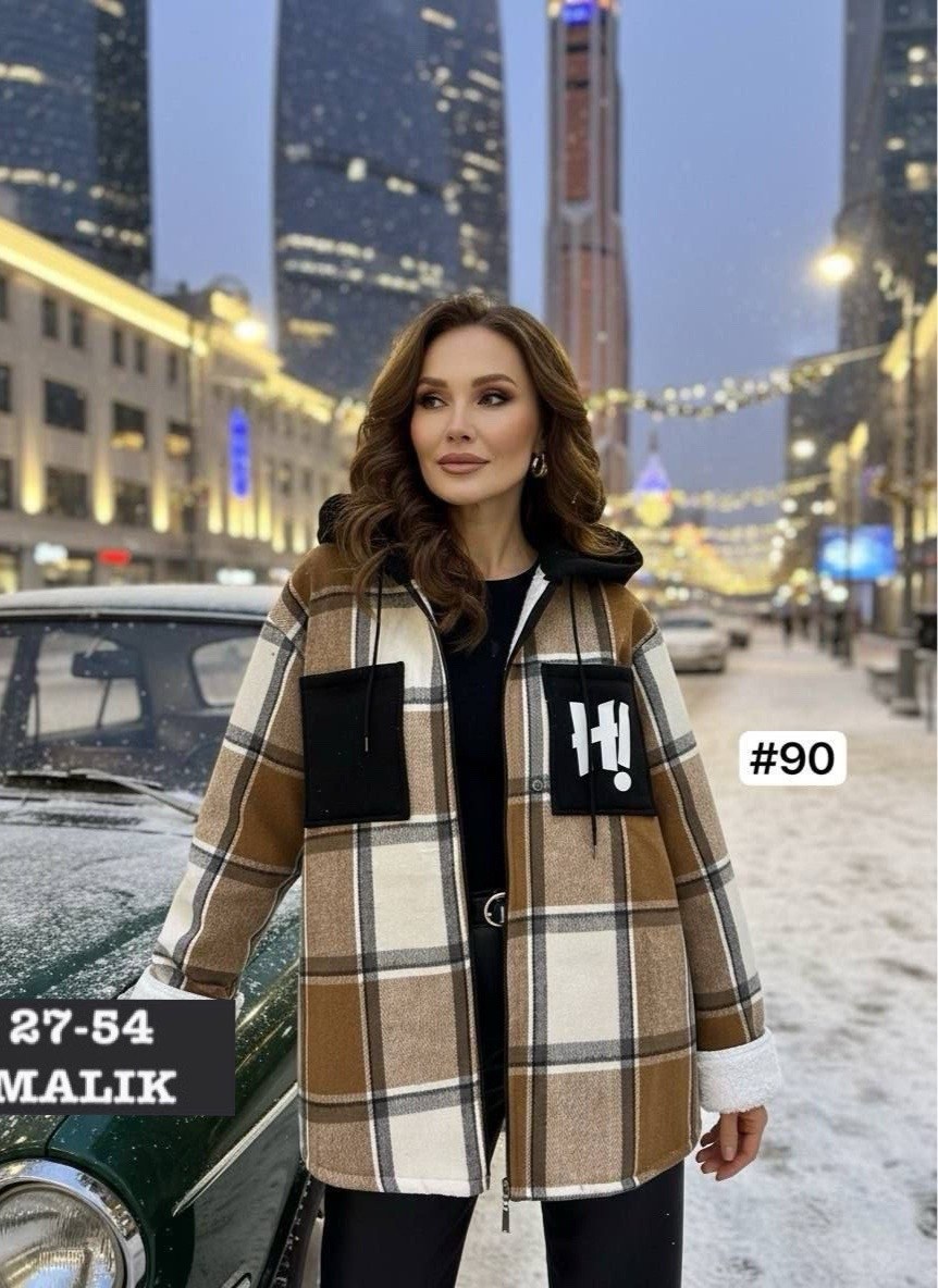 пальто в клетку,рубашка оверсайз теплая в клетку,рубашка в клетку из плотной ткани,женское пальто клетка 2026,теплая рубашка