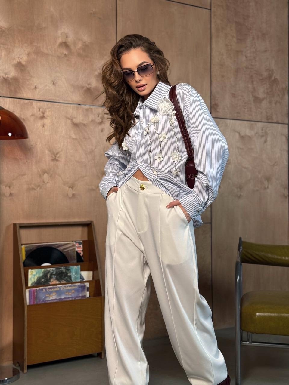 женская рубашка в полоску,рубашка женская,рубашка в полоску с вышивкой,рубашка в полоску,рубашка блузка