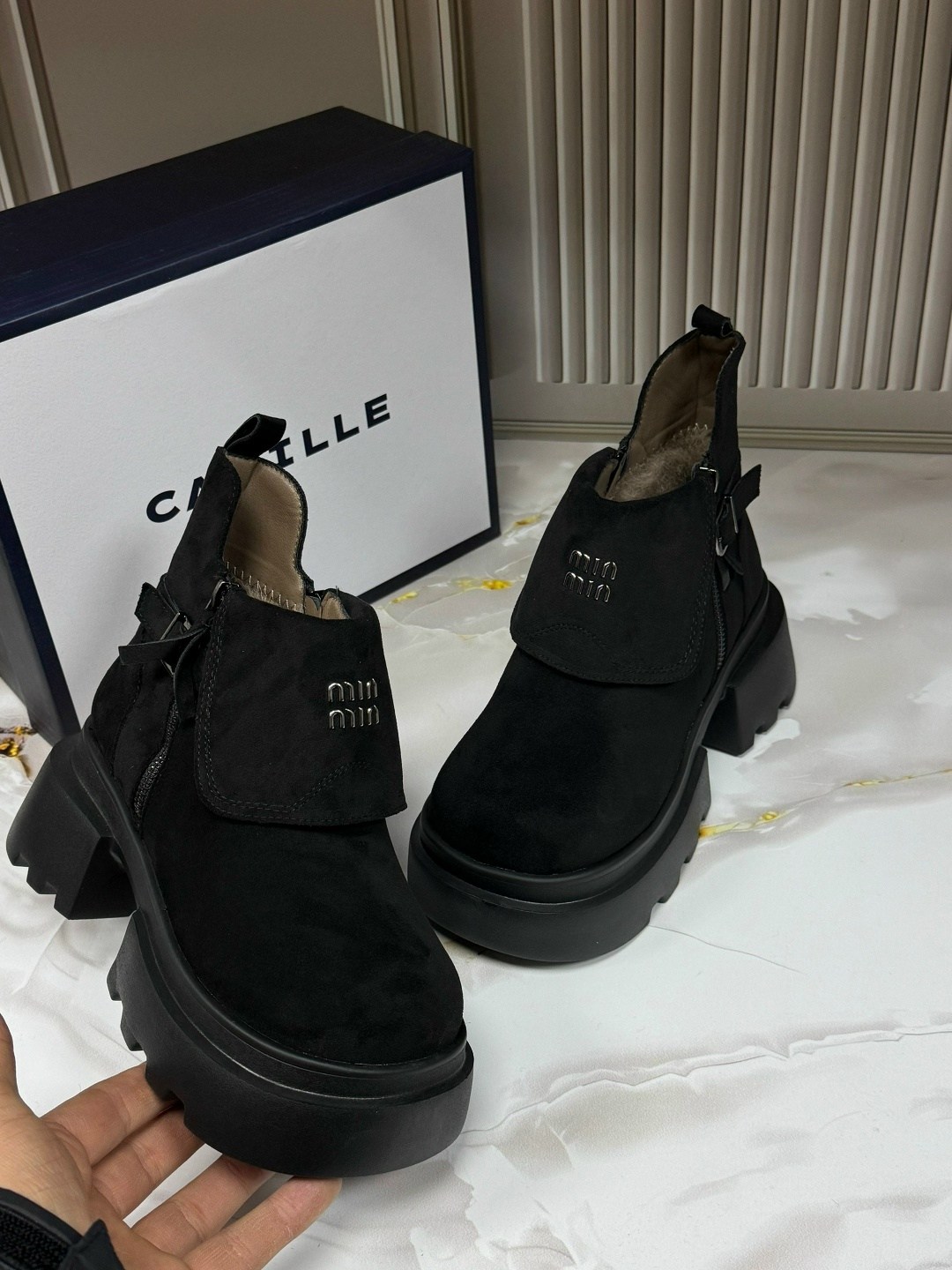 женские ботинки,,ботинки замшевые miu miu,ботинки зимние miu miu premiumshoes 265159579, женская