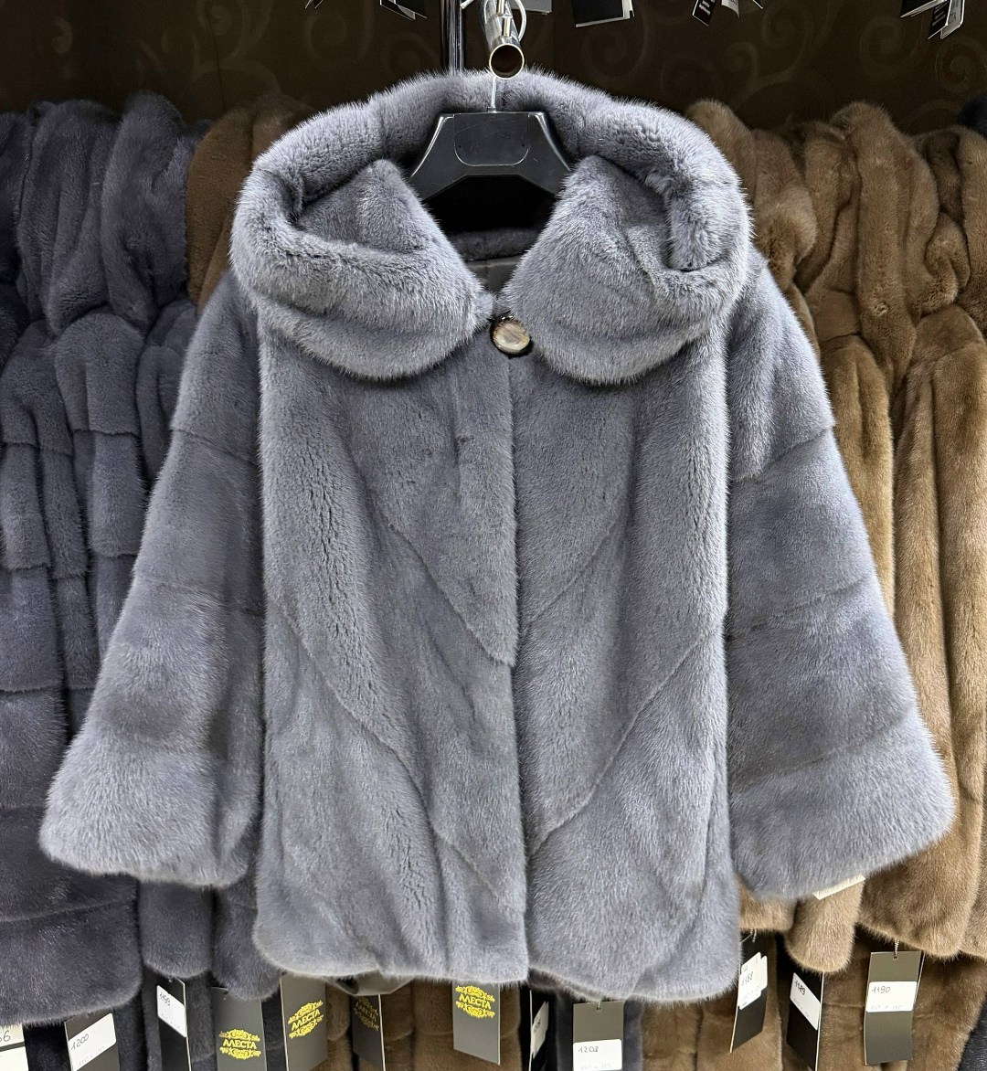 шубка из меха европейской норки с капюшоном цвет голубой,шубка из меха европейской норки с капюшоном,шубка из меха европейской норки с капюшоном цвет лаванда,шуба норковая с капюшоном,шуба норковая