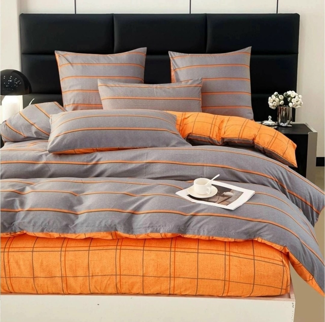 постельное белье orange stripe,комплект постельного белья,постельного белья,постельное белье 2 спальное с европростыней,комплект постельного белья grazia textile