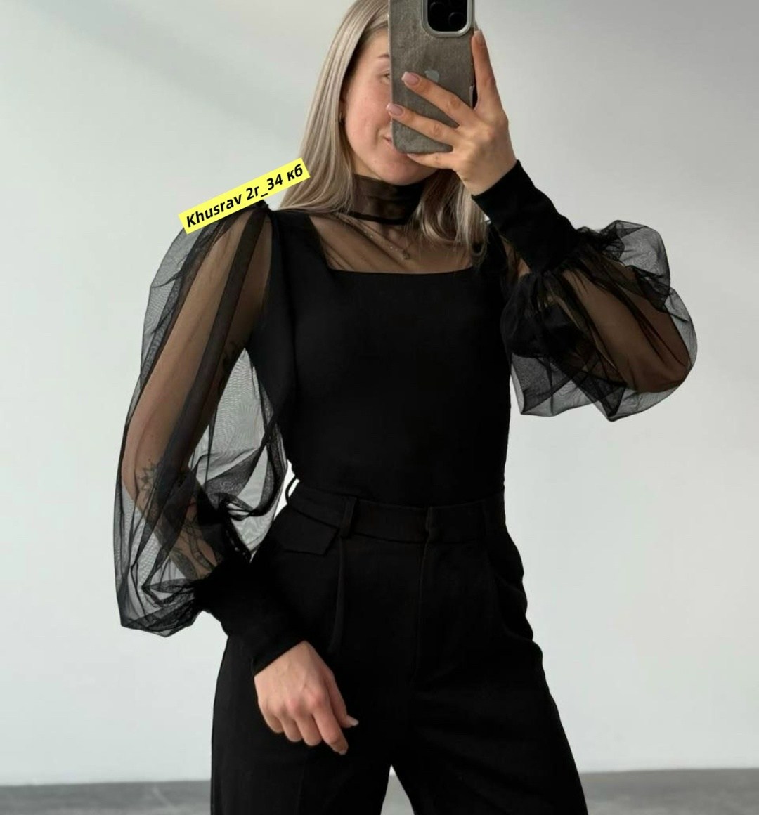 боди женское,блузка боди с длинным рукавом сетка sheilas цвет черный,боди с длинным рукавом,черное боди с длинным рукавом,боди с прозрачными рукавами