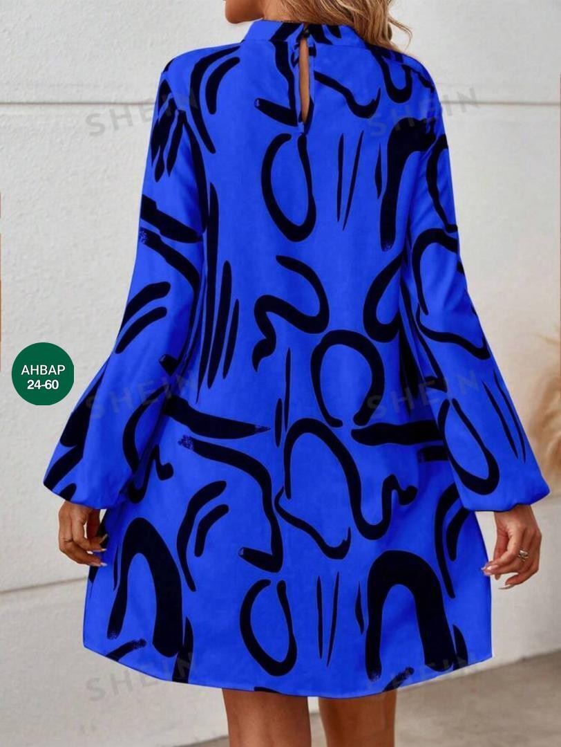 женское платье,модное платье,платье,женское платье с рукавами,платье с принтом