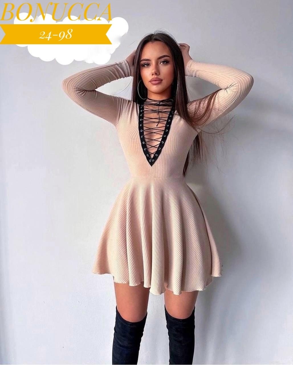 приталенное платье,платье,платья мини,платье мини со шнуровкой,короткое платье