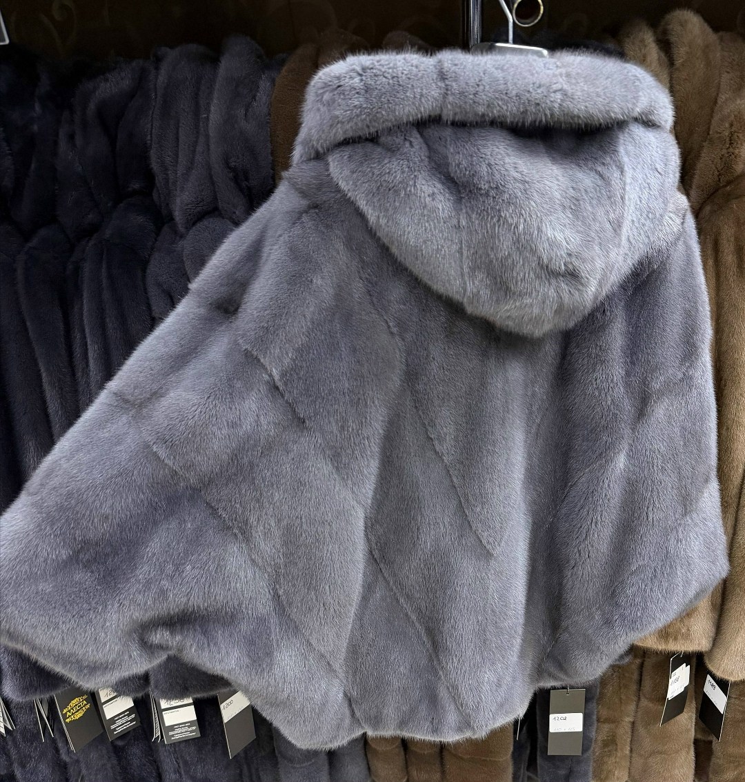 шубка из меха европейской норки с капюшоном цвет голубой,шубка из меха европейской норки с капюшоном,шубка из меха европейской норки с капюшоном цвет лаванда,шуба норковая с капюшоном,шуба норковая