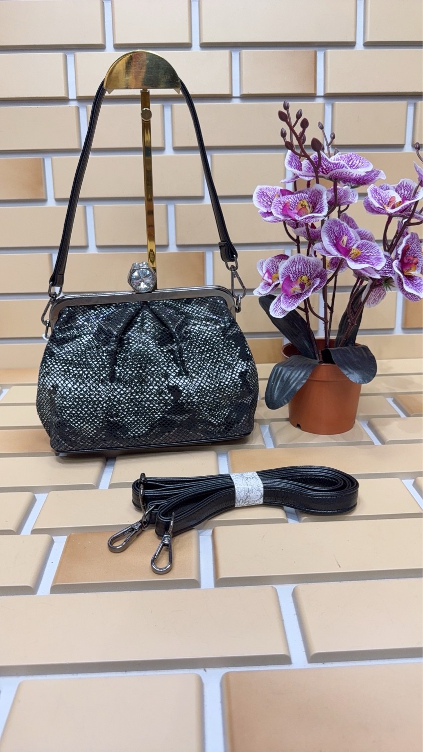 сумка,сумка женская,сумочка,сумка с фермуаром,сумка из змеиной кожи