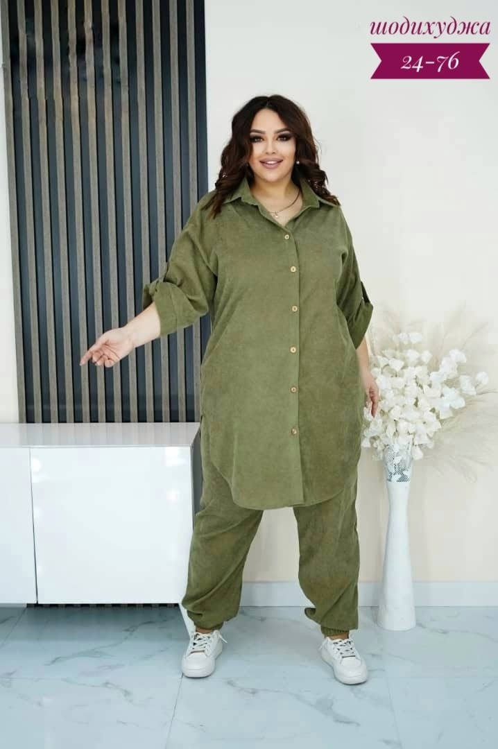 женские костюмы,костюм вельветовый больших размеров magico 170318199,женские брючные костюмы,костюм двойка,костюм вельветовый больших размеров magico