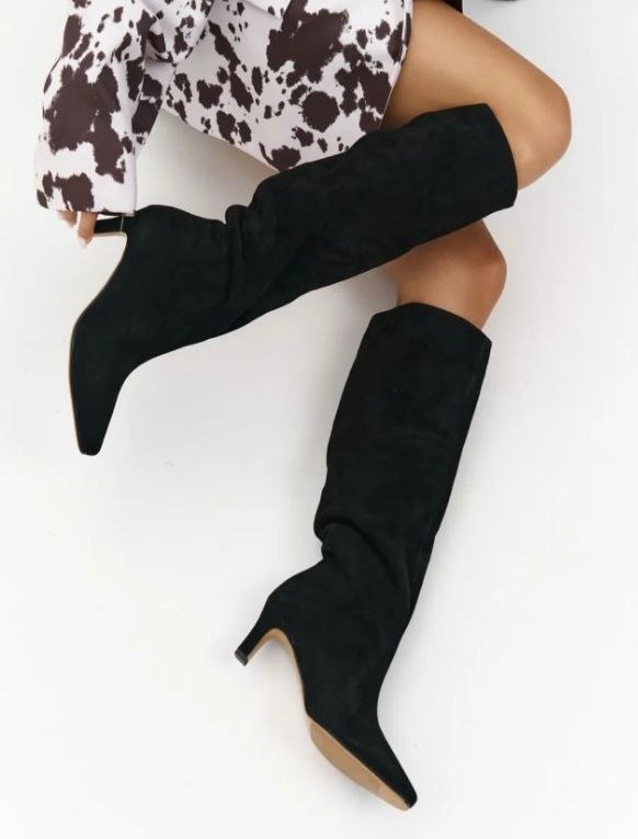 topshop black suede boots,сапоги,остроносые сапоги,замшевые сапоги,ботфорты замшевые