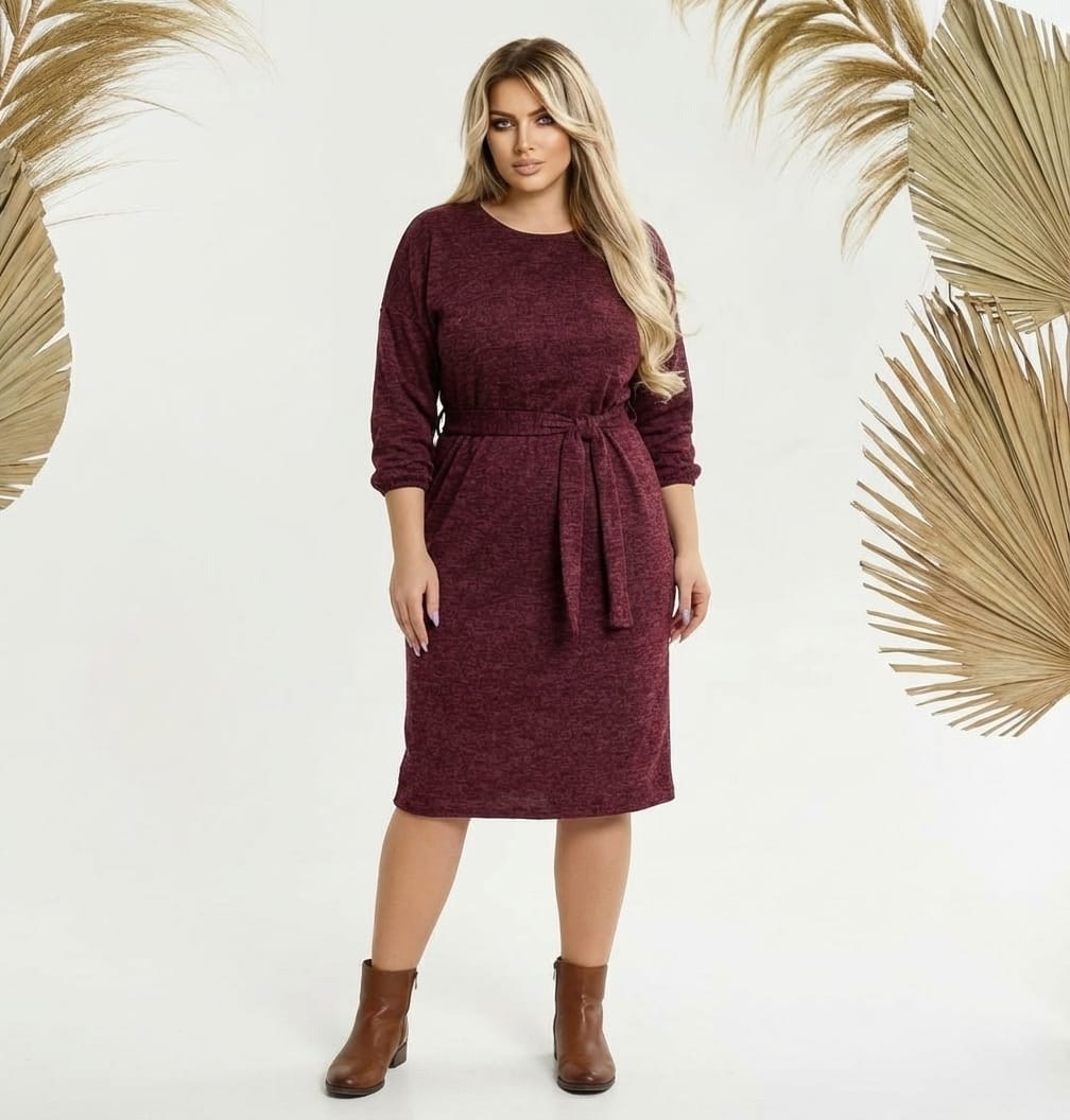 платье,платье с поясом,платье нарядное,платье трикотажное,бордовое платье