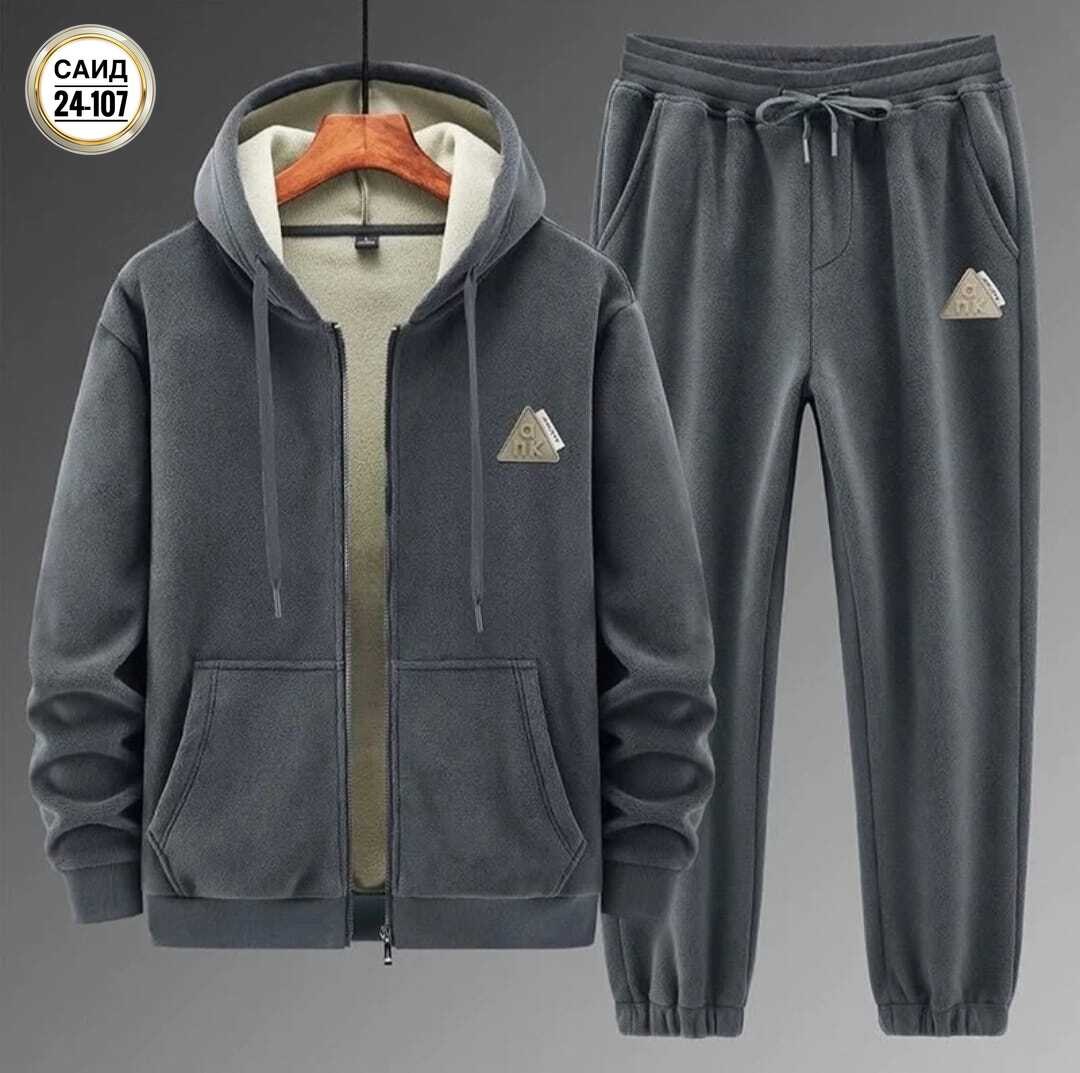 зимний кашемировый и плотный костюм мужской комплект из толстовки и хлопковых брюк,мужской спортивный костюм теплый и повседневный,зимний кашемировый и плотный костюм мужской комплект с капюшоном,спор