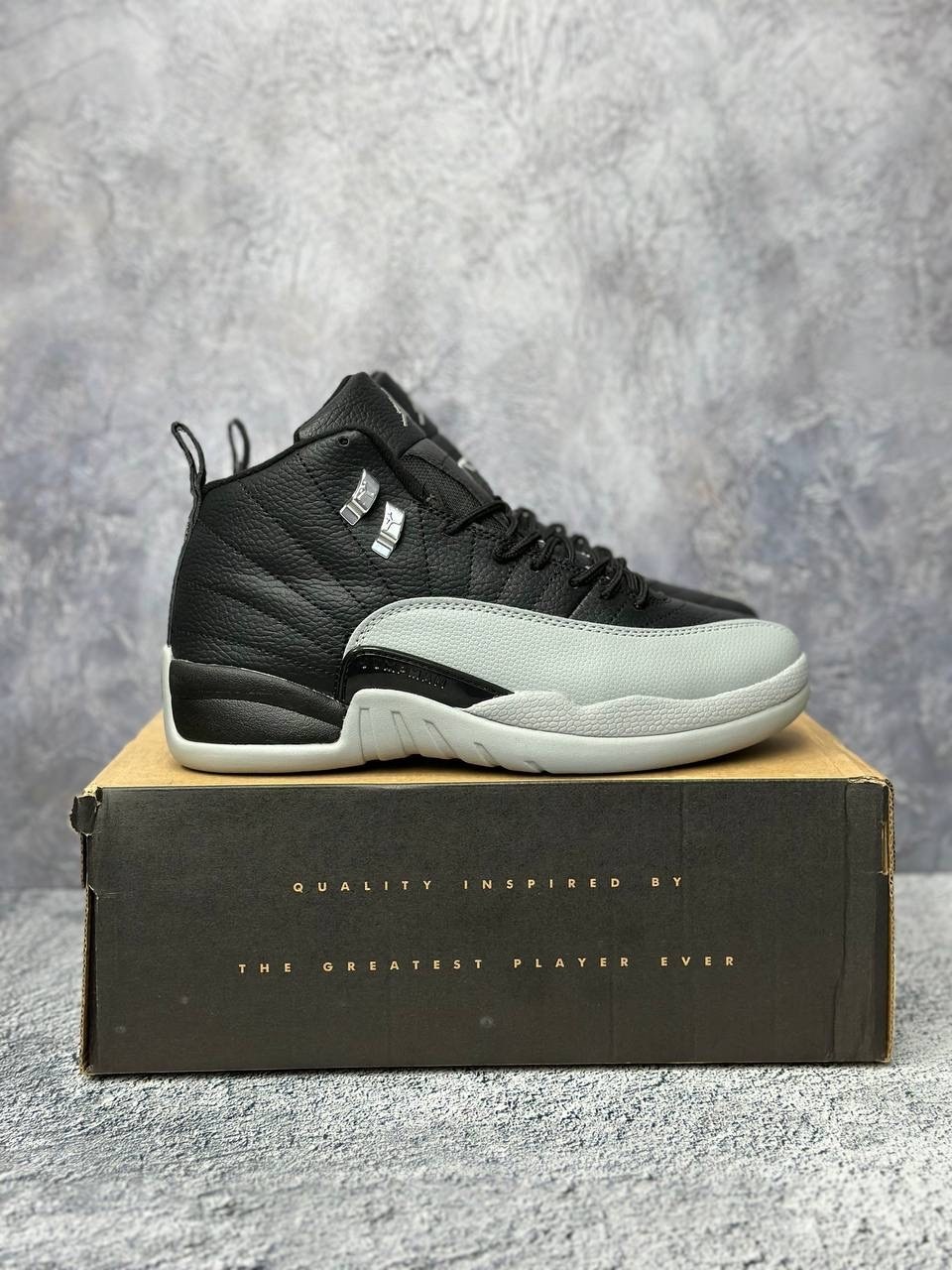 кроссовки air jordan 12 retro ps barons черный,кроссовки jordan 12 retro barons черный/серый,jordan retro 12,кроссовки nike air jordan 12 retro sp aj12,air jordan 12 retro
