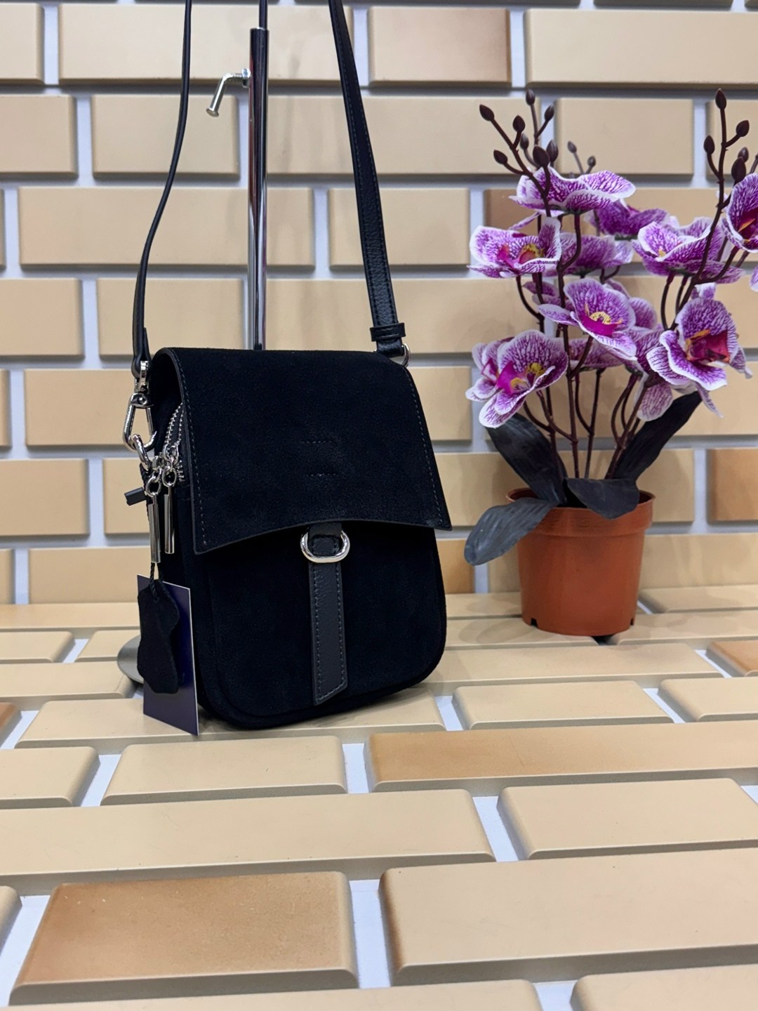 замшевая сумочка,замшевая сумка,сумка женская замшевая,женская сумка,сумка женская натуральная кожа и замша meyninger св3055 коричневый