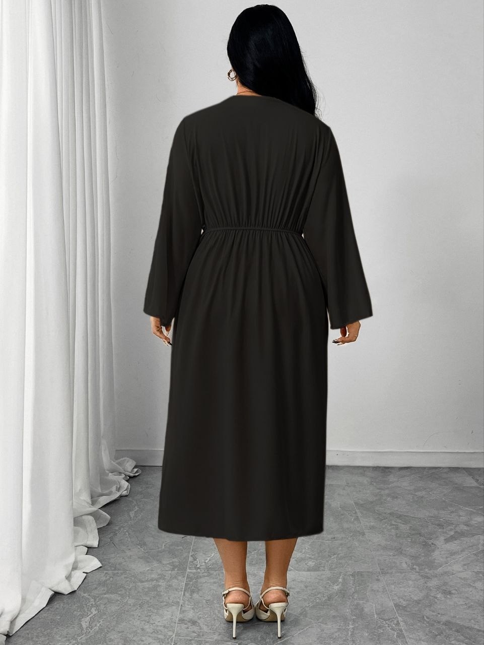 платье женская,платье модное,женское платье больших размеров,платье с запахом,платье