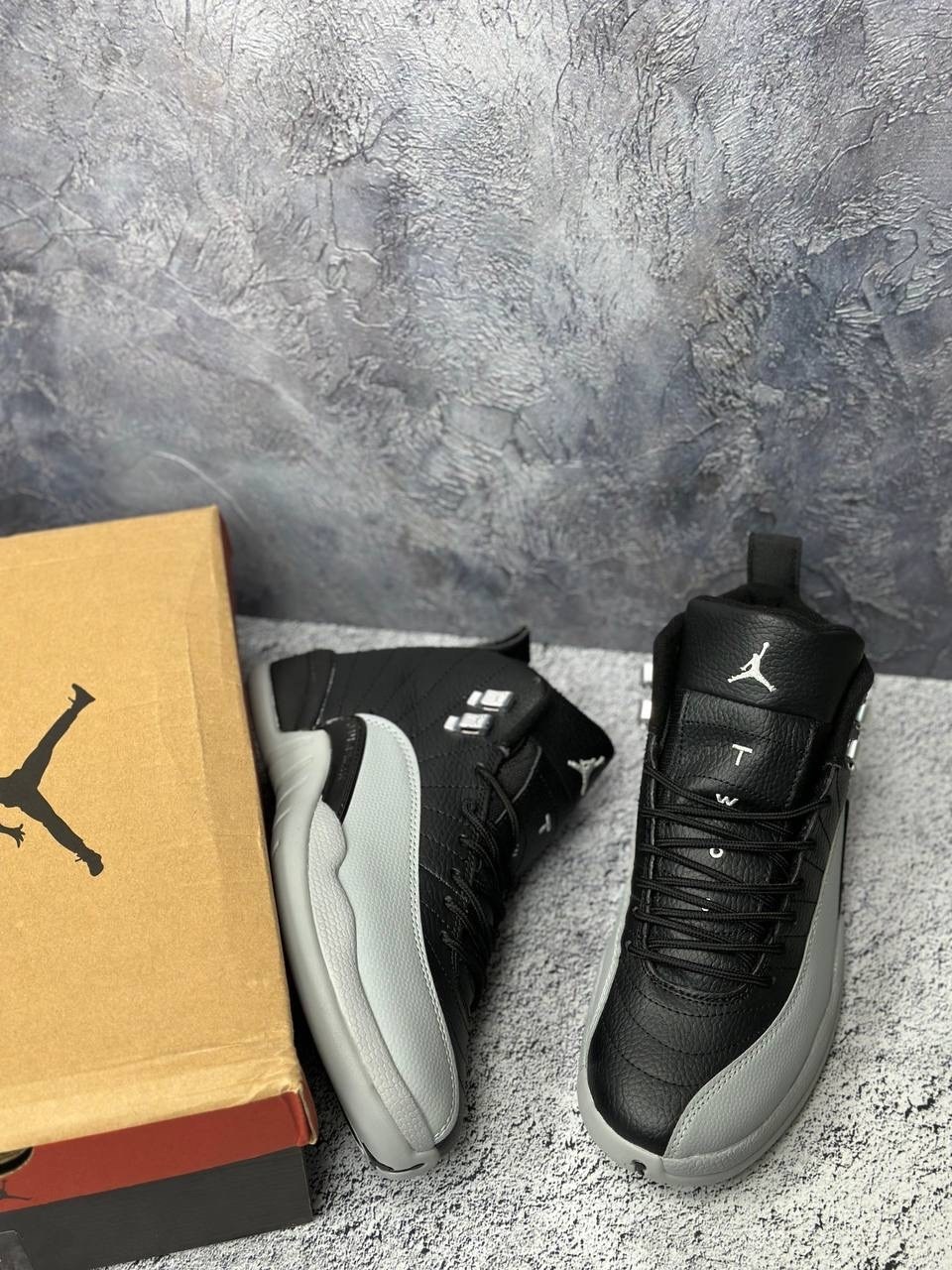 кроссовки air jordan 12 retro ps barons черный,кроссовки jordan 12 retro barons черный/серый,jordan retro 12,кроссовки nike air jordan 12 retro sp aj12,air jordan 12 retro