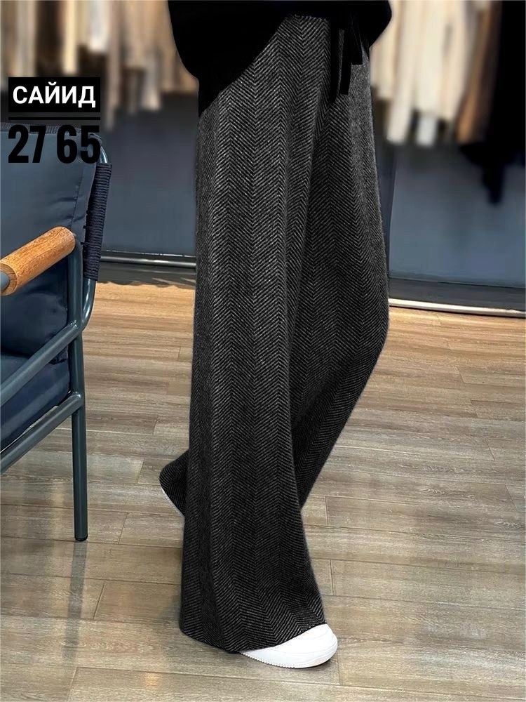 широкие брюки,брюки женские,брюки кашемир,lhzsyy женские шерстяные брюки,брюки теплые женские кашемир палаццо широкие батал