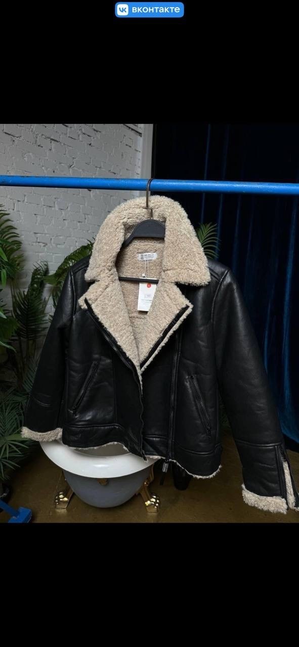 дубленка авиатор,maje дубленка авиатор,женская дубленка,дублёнка,дубленка пилот