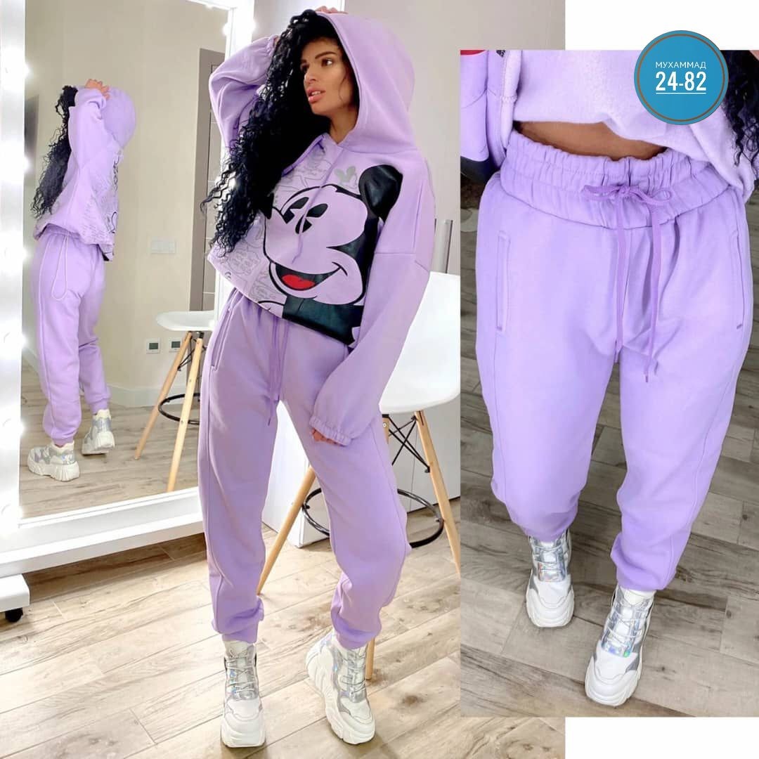 костюм с микки маусом,костюм на флисе,женский спортивный костюм на флисе микки,костюм теплый,костюм с микки