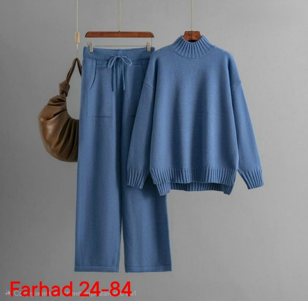 трикотажный костюм с брюками вязаный junaseven,костюм вязаный теплый с брюками,костюм вязаный теплый с брюками kamillastyle,костюм вязаный с брюками,вязаный костюм женский