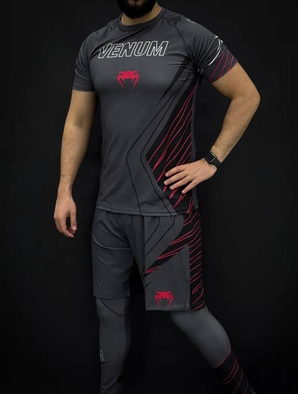 рашгард venum комплект мужской,комплект для мма единоборств 3в1 venum logos рашгард компрессионный,рашгард спортивный 4в1,рашгард комплект,рашгард спортивный venum 4в1