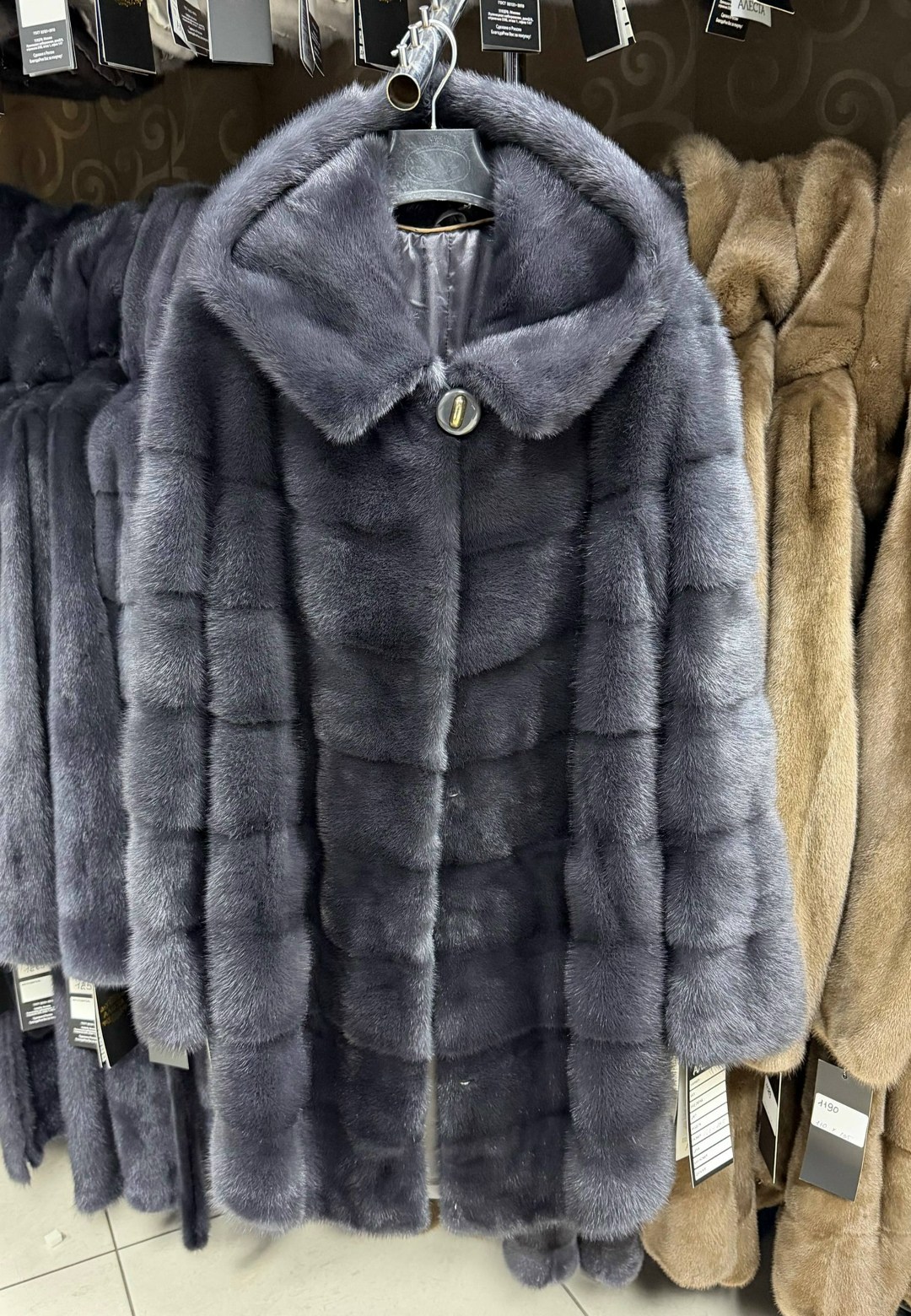 шубка из меха европейской норки с капюшоном цвет лаванда,шуба норковая,шубка из меха европейской норки с капюшоном,шуба норковая поперечка графит,шуба норковая в цвете графит