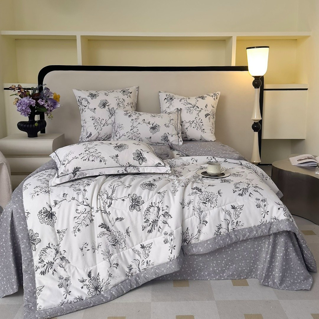 комплект постельного белья с одеялом mency,комплект постельного белья с одеялом candies,комплект постельного белья с одеялом евро,одеяло mency home c простыней и наволочками,комплект постельного белья