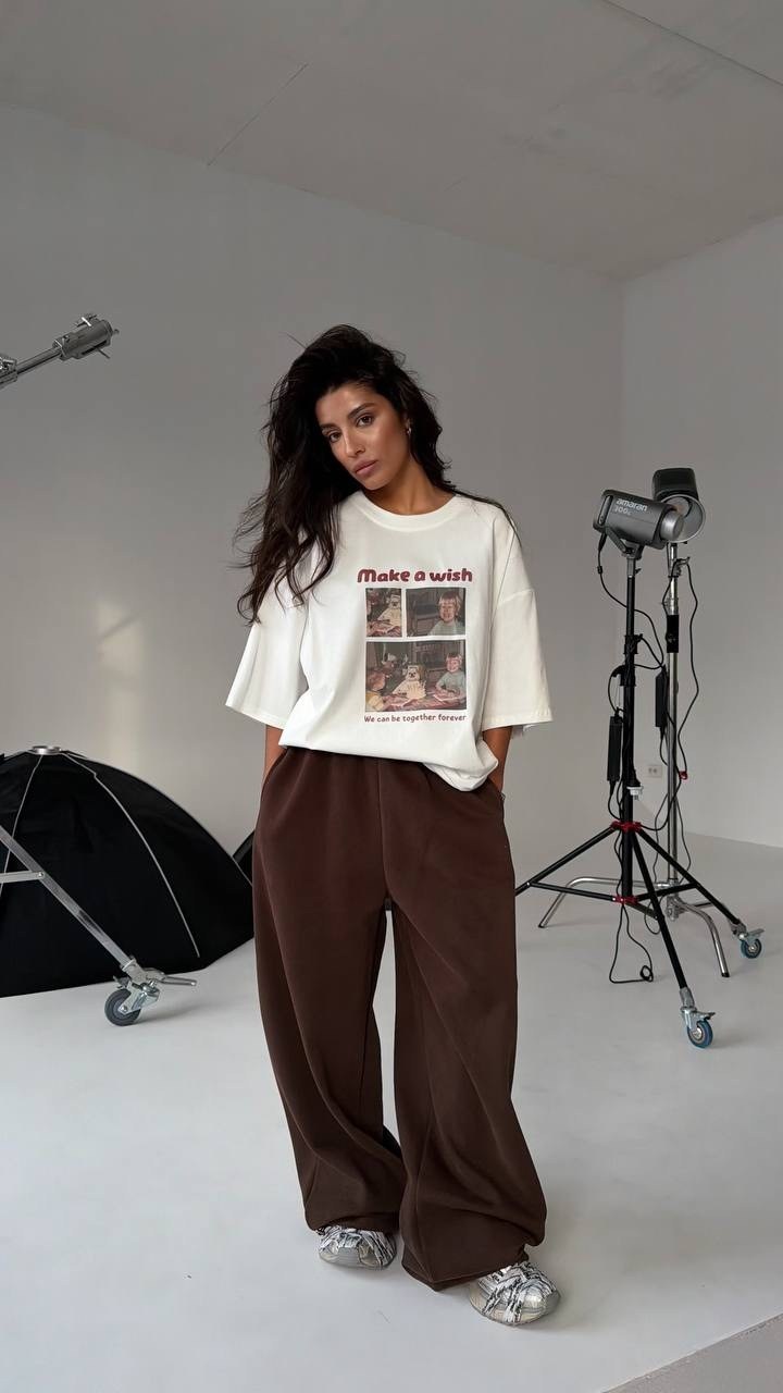 широкие брюки,серые брюки,женские брюки,брюки в спортивном стиле,женские свободные прямые брюки enjoyce