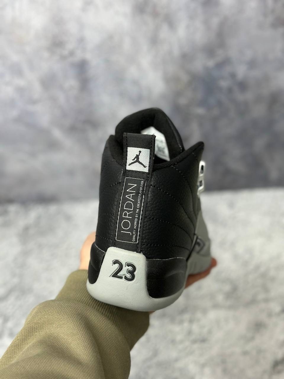 кроссовки air jordan 12 retro ps barons черный,кроссовки jordan 12 retro barons черный/серый,jordan retro 12,кроссовки nike air jordan 12 retro sp aj12,air jordan 12 retro