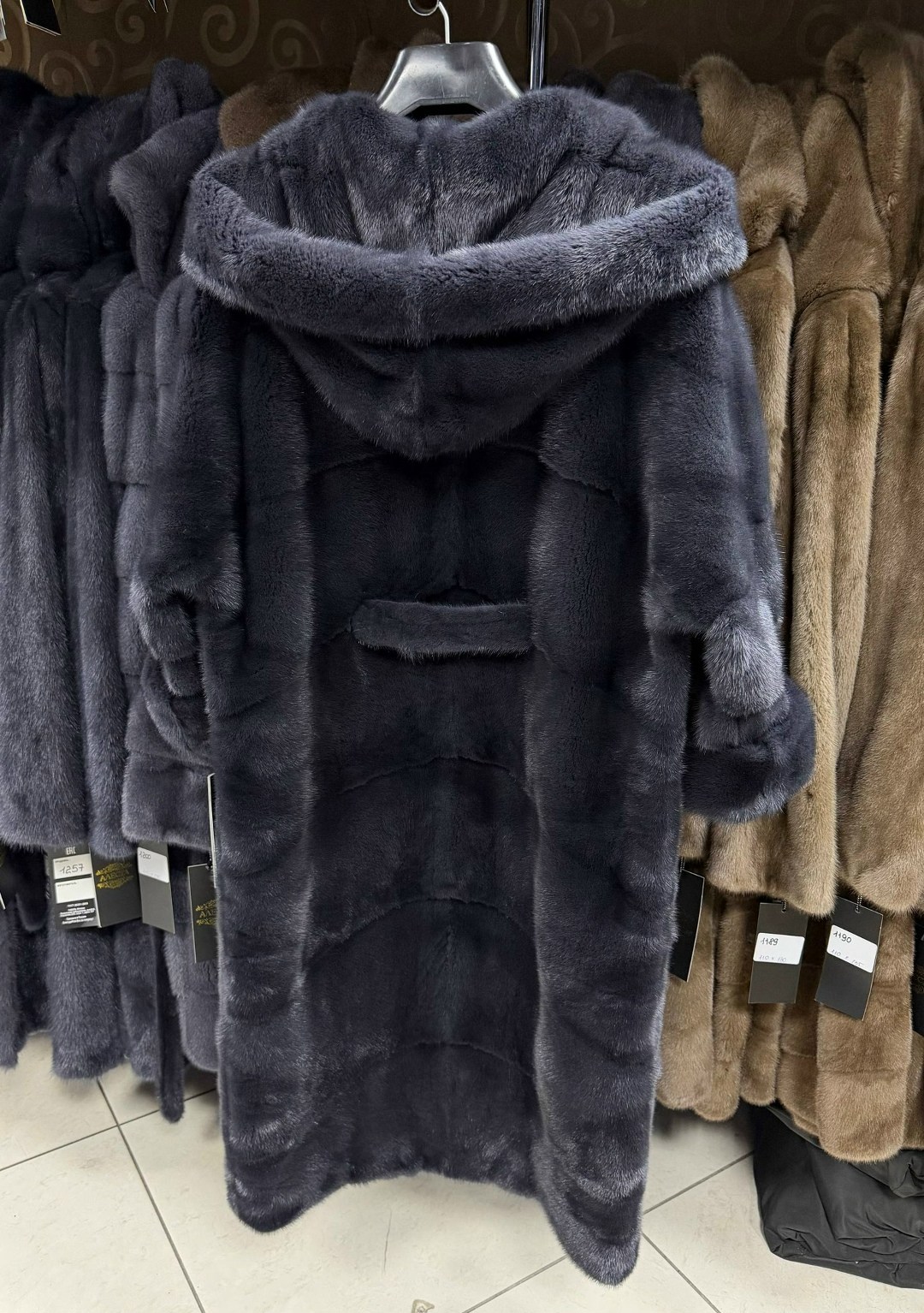 шуба норковая,шуба bffur из натурального меха норки,норковая шуба с поясом и капюшоном,норковая шуба с поясом,шуба халат с поясом из меха рекса