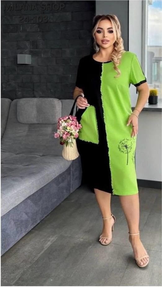 женское платье больших размеров,платье большие размеры,платье комбинированное,платье женская,платье женское прямое