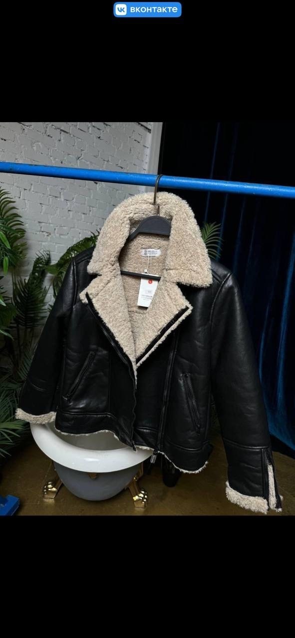 дубленка авиатор,maje дубленка авиатор,женская дубленка,дублёнка,дубленка пилот