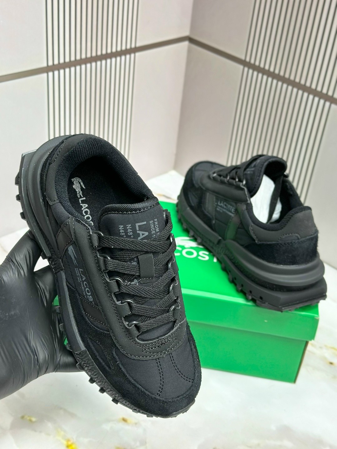 кроссовки мужские lacoste,кроссовки lacoste elite active,кроссовки lacoste,lacoste elite active 224 чёрные кроссовки для мужчин,кроссовки осенние lacoste