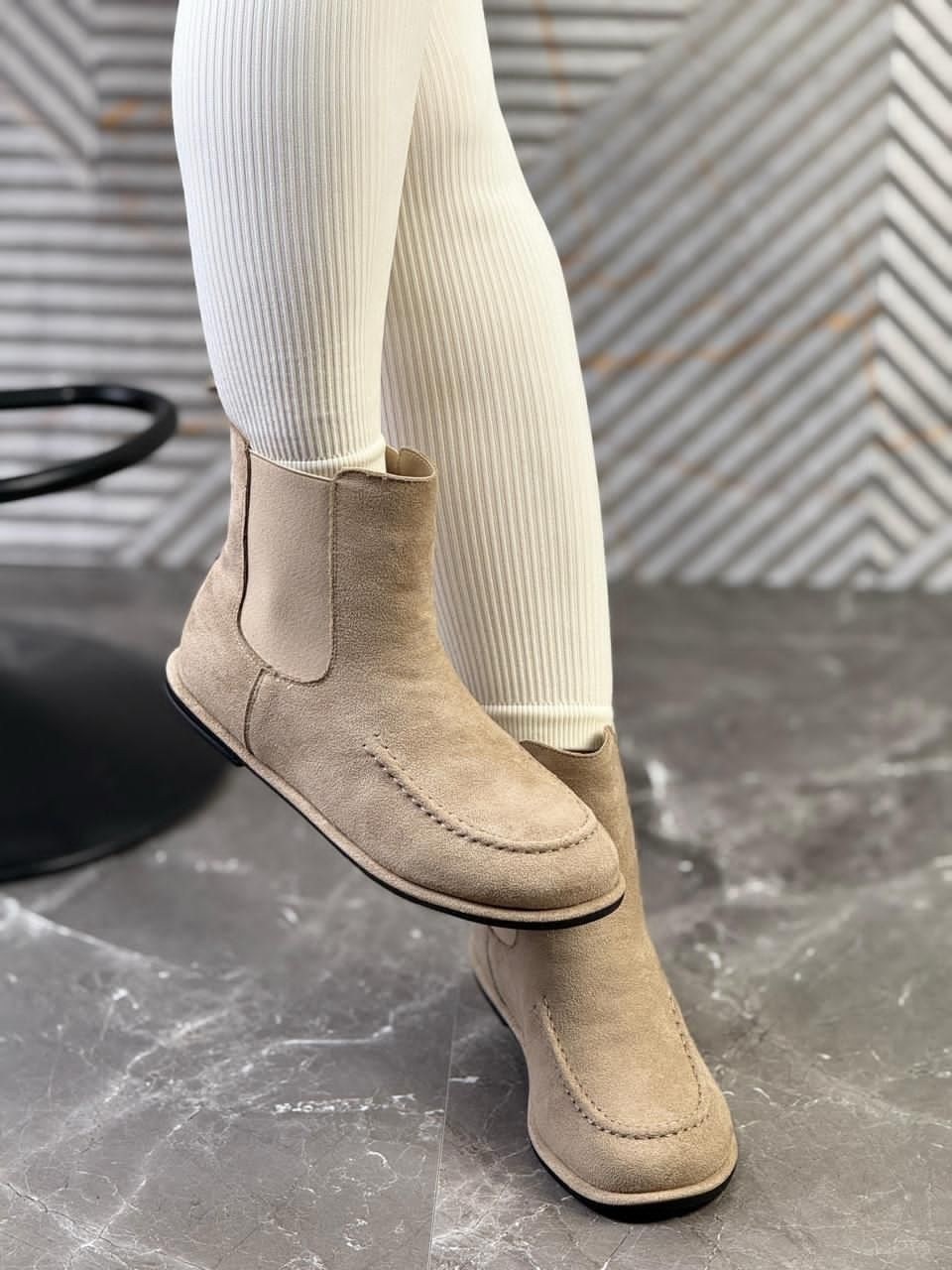 ,замшевые ботинки, повседневные,ботинки женские, теплая