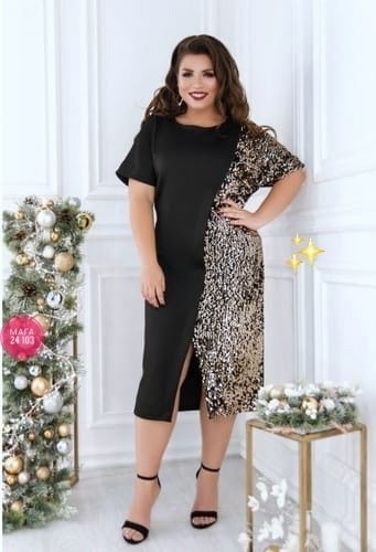 нарядное платье,платье больших размеров,платье нарядное с отделкой пайетка большого размера,платье,платье женское с пайетками