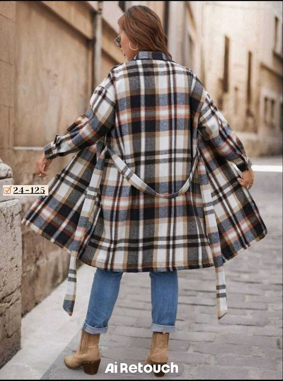 пальто в клетку,женское универсальное пальто с отложным воротником, длинное шерстяное пальто в клетку,пальто в клетку удлиненное,клетчатое пальто,женское кашемировое пальто в клетку