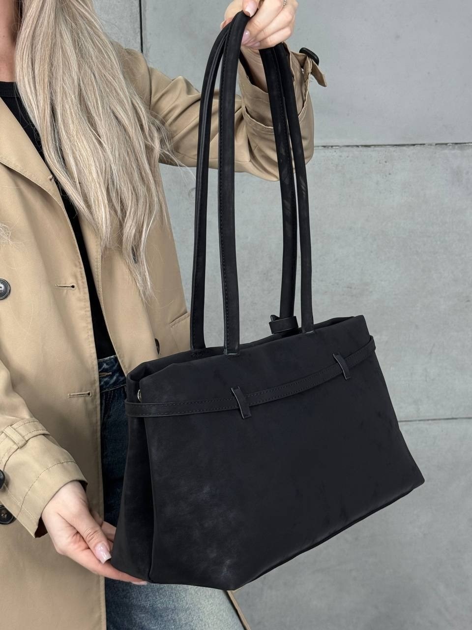 большая сумка шоппер из натуральной замши черный,сумка тоут женская замшевая polina & eiterou черная,замшевые сумки,женская замшевая черная сумка - шоппер kisi,женская сумка