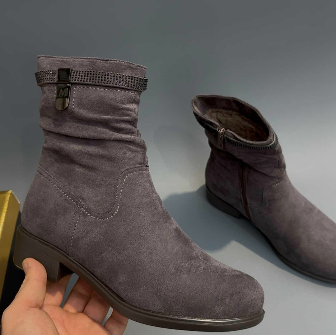 полусапоги,,полусапожки,сапожки,ботинки женские замшевые 81602