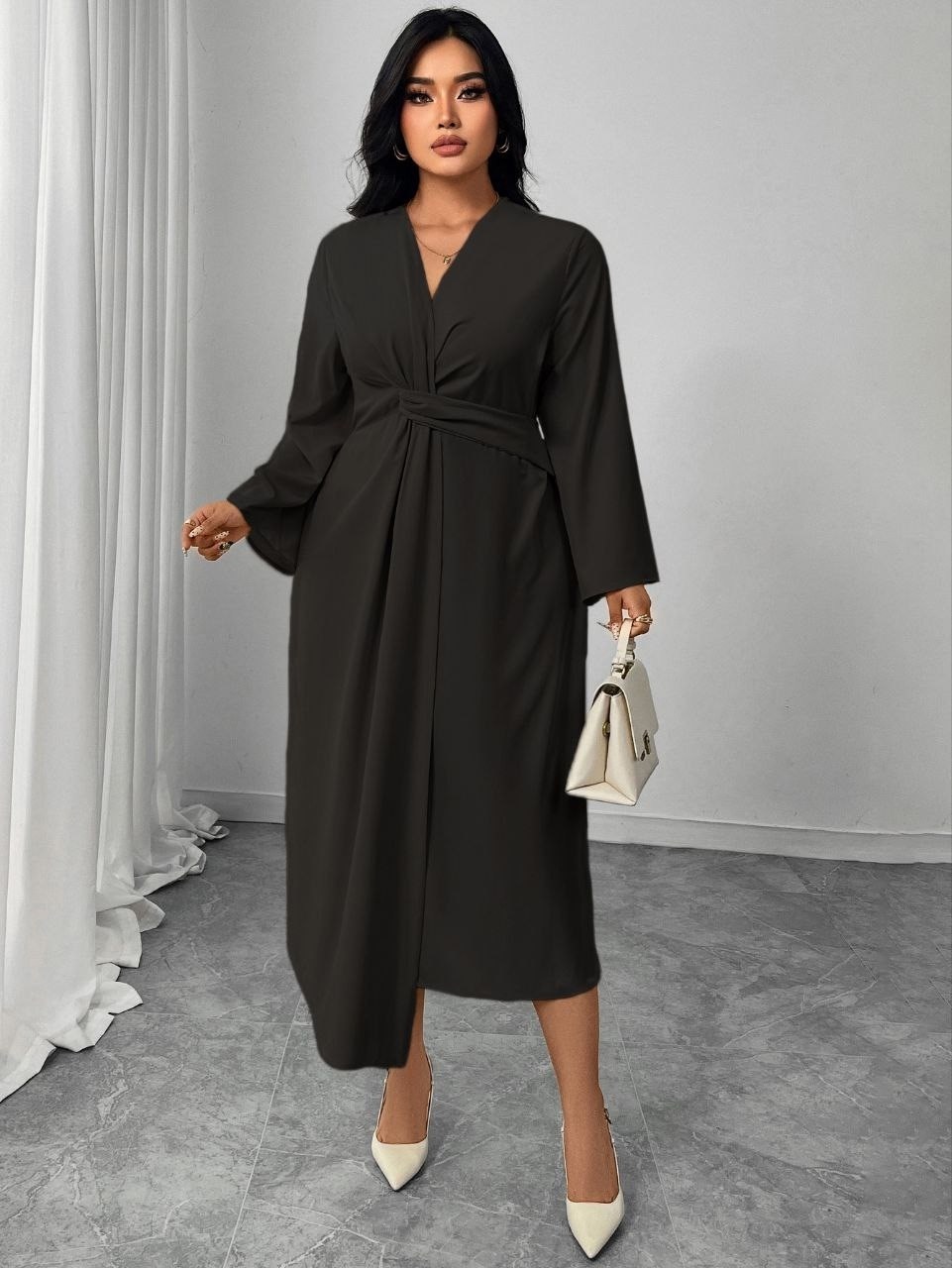 платье женская,платье модное,женское платье больших размеров,платье с запахом,платье