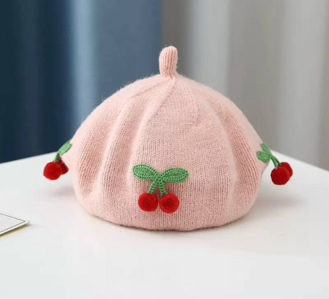 берет детский шерстяной,берет детский,вязаные шапочки для детей,берет,шапочка