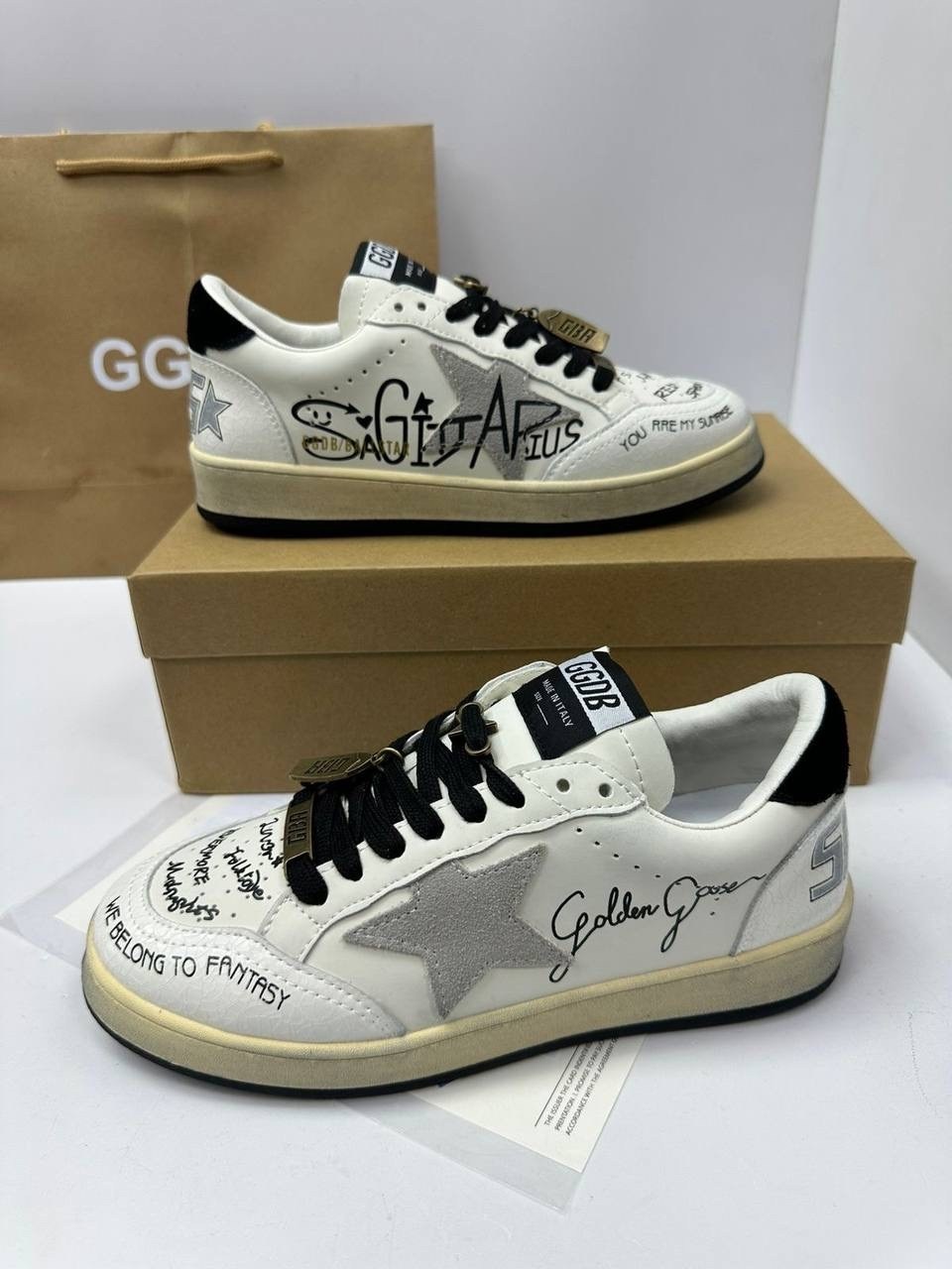 кроссовки golden goose,golden goose кроссовки ball star белый,кроссовки,кроссовки golden goose ball-star low dream forever white grey,кеды golden goose