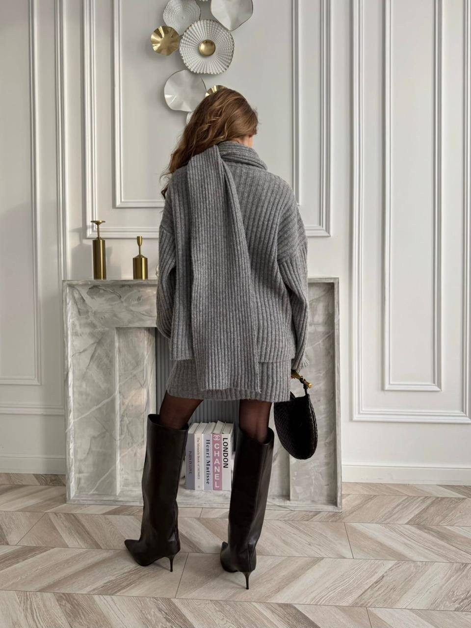 вязаное теплое платье,платье туника вязаное,вязаное платье свитер,трикотажное платье