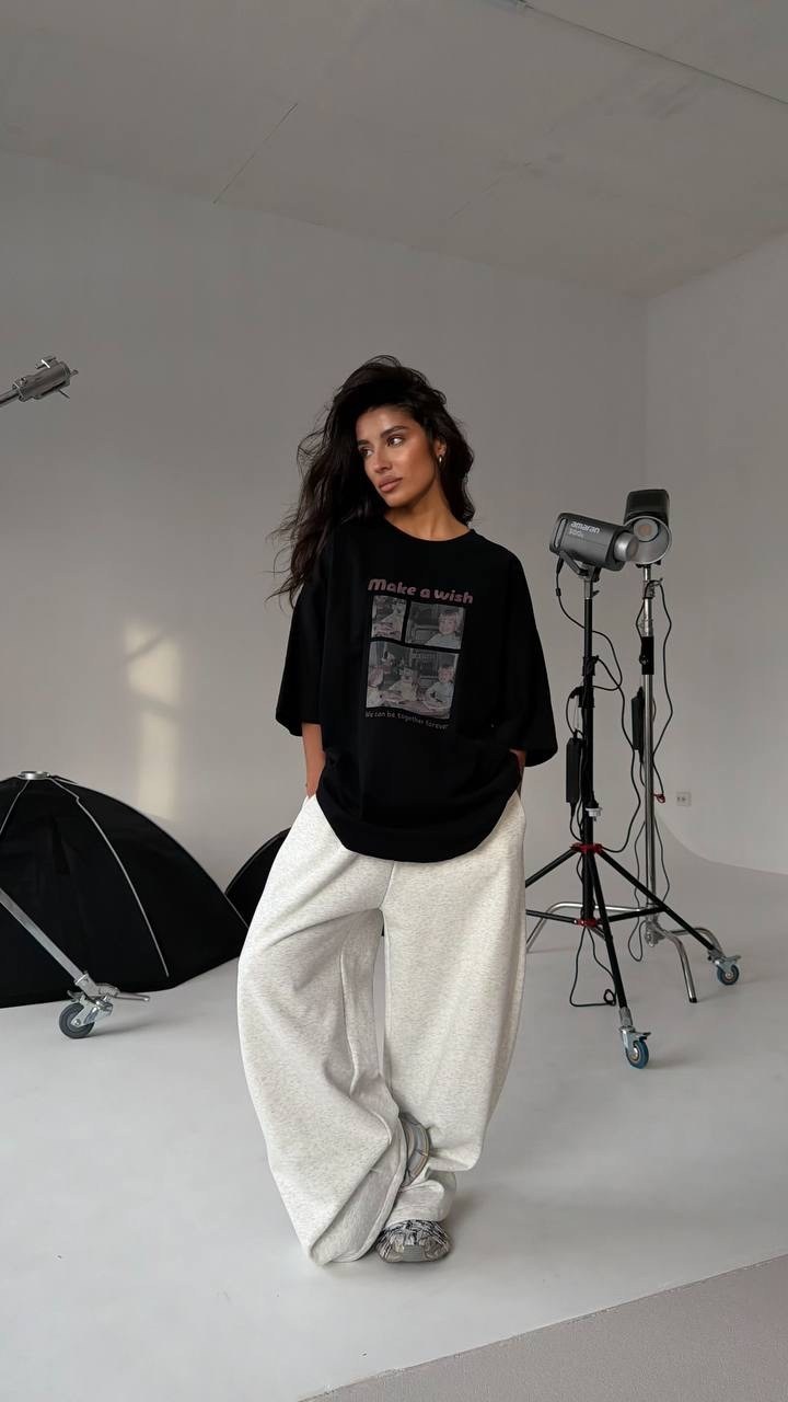 широкие брюки,серые брюки,женские брюки,брюки в спортивном стиле,женские свободные прямые брюки enjoyce