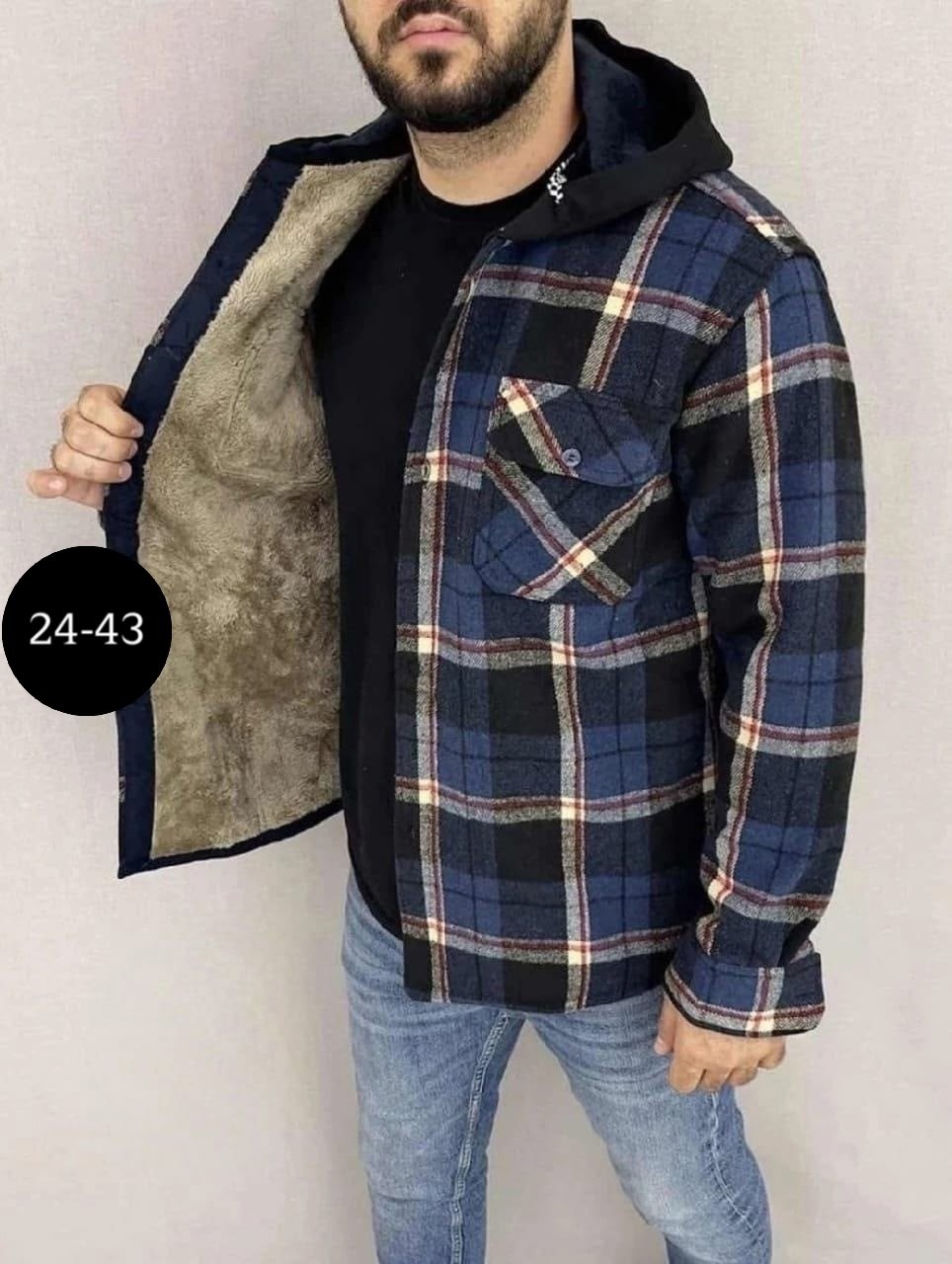 рубашка на меху зимняя в клетку,рубашка мужская на меху,рубашка утепленная на меху зимняя в клетку,рубашка куртка толстовка мужская на меху 48-58 р,рубашка с капюшоном