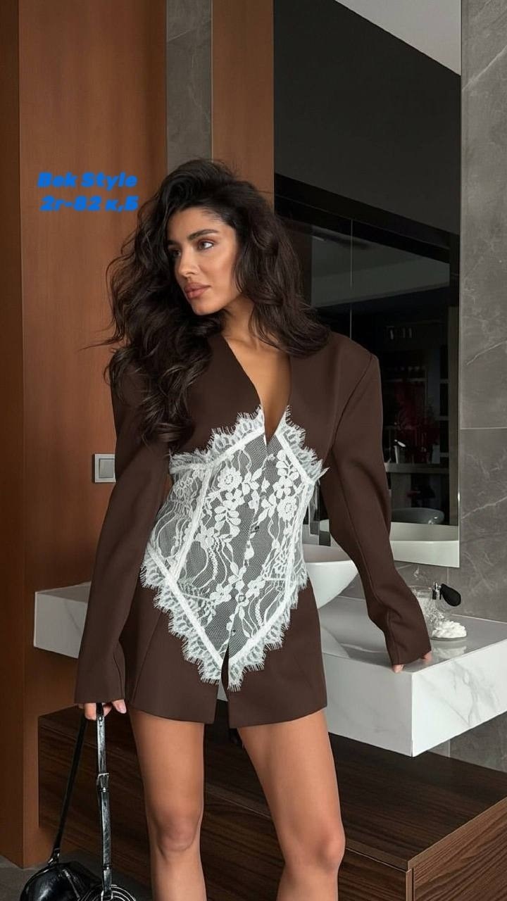 жакет с кружевом,женские наряды,пиджак с кружевом,