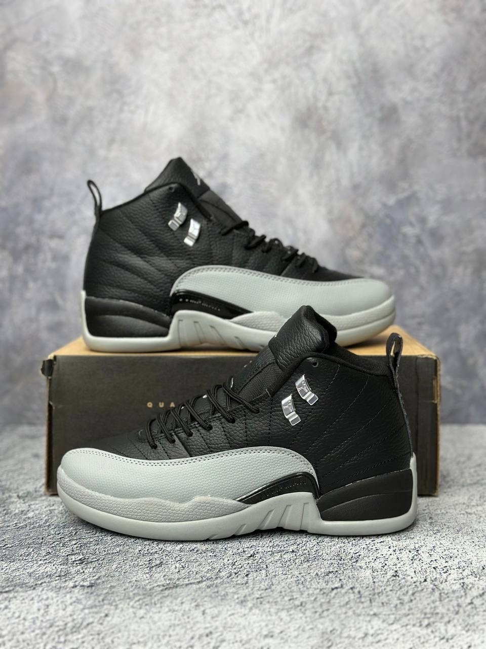 кроссовки air jordan 12 retro ps barons черный,кроссовки jordan 12 retro barons черный/серый,jordan retro 12,кроссовки nike air jordan 12 retro sp aj12,air jordan 12 retro